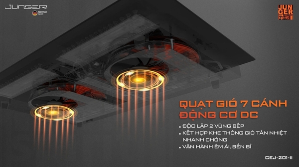 Bếp từ đôi Junger CEJ-201-II