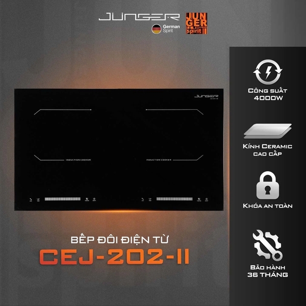 Bếp từ đôi Junger CEJ-202-II