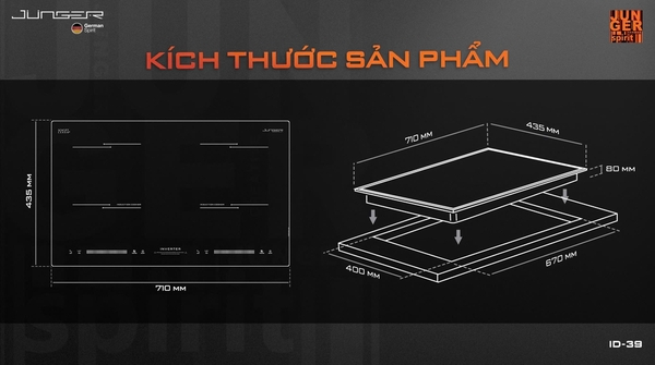 Bếp từ đôi Junger ID-39