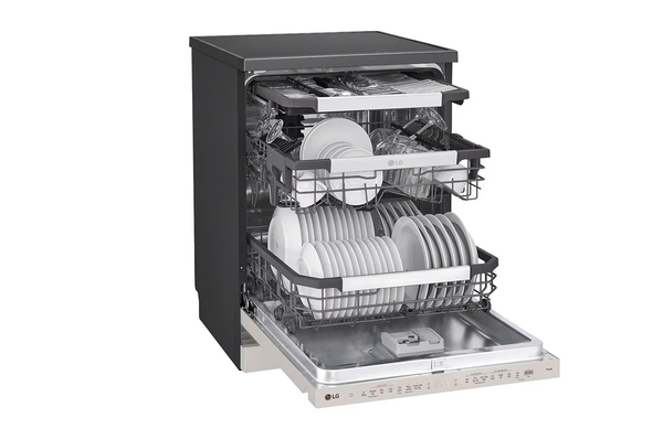 Máy rửa bát LG Quadwash TrueSteam™ màu Be LDT14BGA3