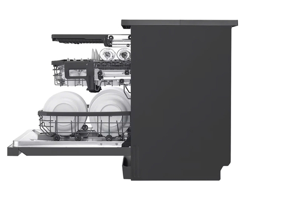 Máy rửa bát LG Quadwash TrueSteam™ màu đen LDT14BLA4