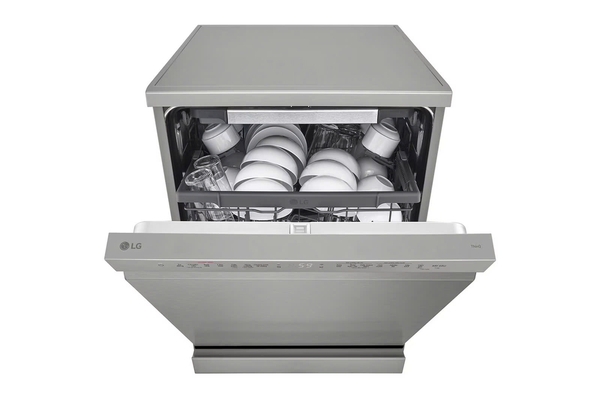Máy rửa bát LG Quadwash TrueSteam™ màu bạc ghi sáng LDT14SVA4