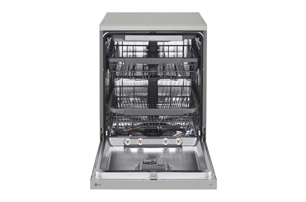 Máy rửa bát LG Quadwash TrueSteam™ màu bạc ghi sáng LDT14SVA4