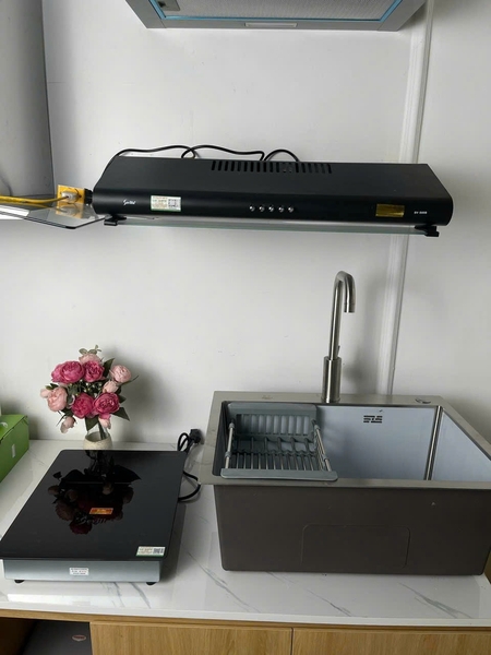 Bếp từ, hút mùi, chậu rửa bát cho công trình, dự án, chung cư mini