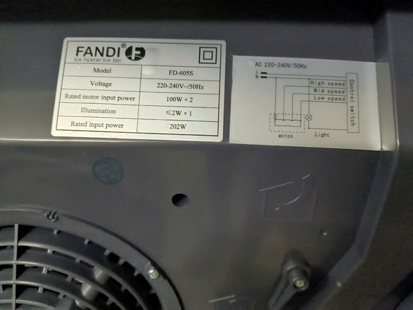 MÁY HÚT MÙI FANDI 605S/705S