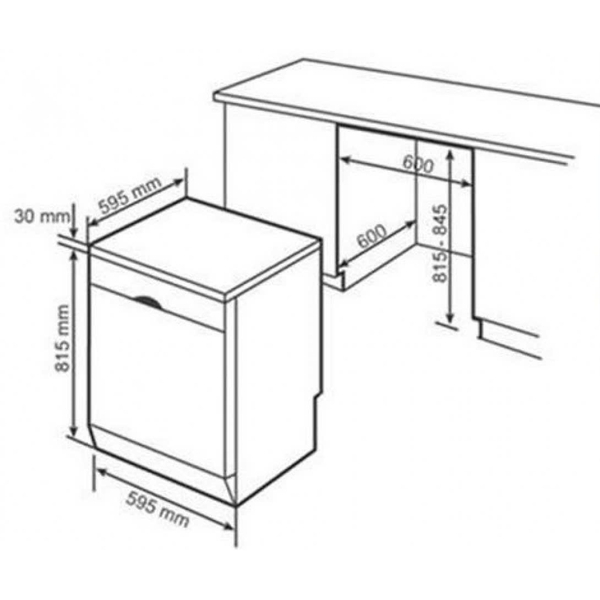 Máy rửa bát độc lập Bosch SMS46GI01P - Serie 4