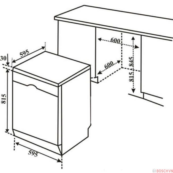Máy rửa bát Bosch SMS6ZCI06E Serie 6 Sấy Zeolith
