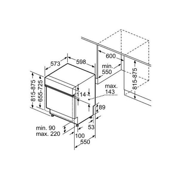 Máy Rửa Bát Âm Tủ BOSCH SMI6ZCS16E Serie 6