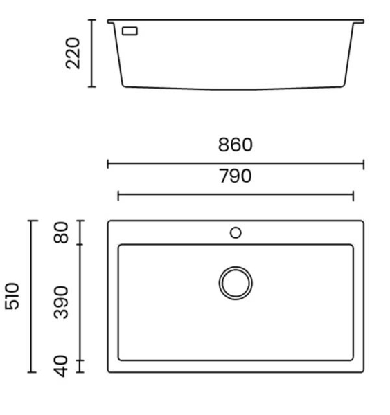 Chậu rửa bát NoBiNox NT861B