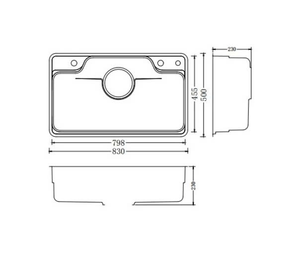 Chậu rửa bát NoBiNox NL792D