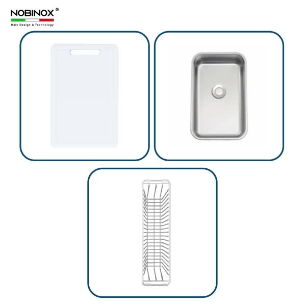 Chậu rửa bát NoBiNox NN974DT