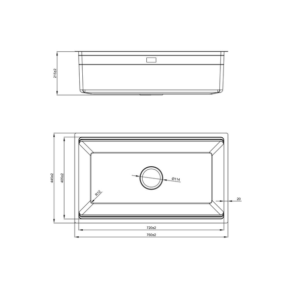 Chậu rửa bát NoBiNox NJ562D