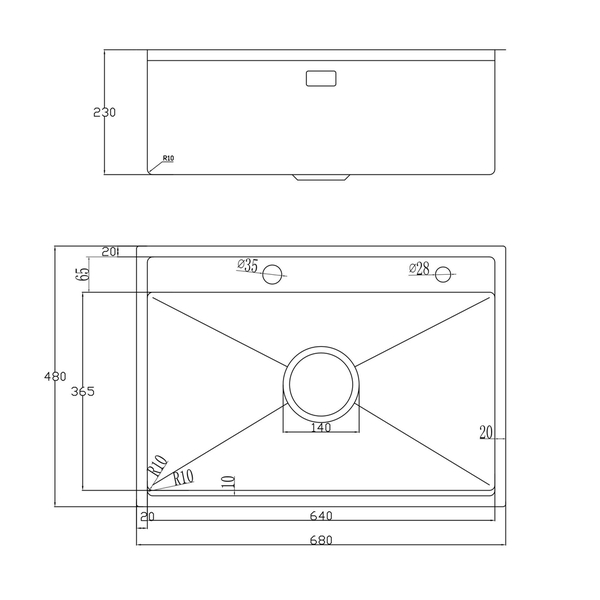 Chậu rửa bát NoBiNox NJ557