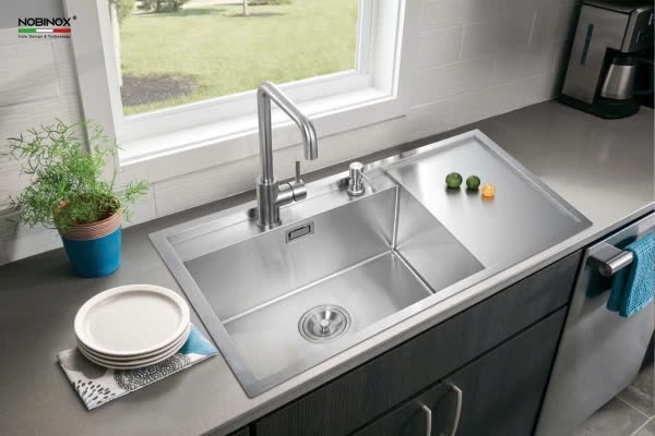 Chậu rửa bát NoBiNox NJ558B