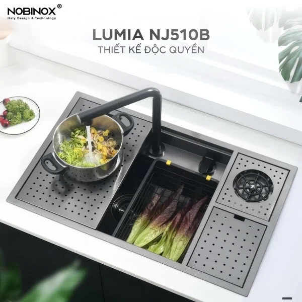 Chậu rửa bát NoBiNox NJ510B