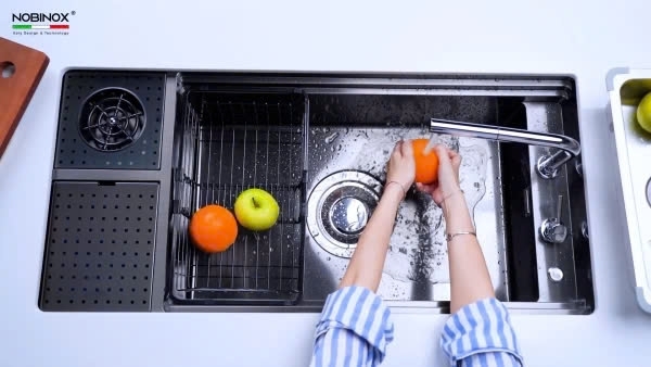 Chậu rửa bát NoBiNox NJ511B