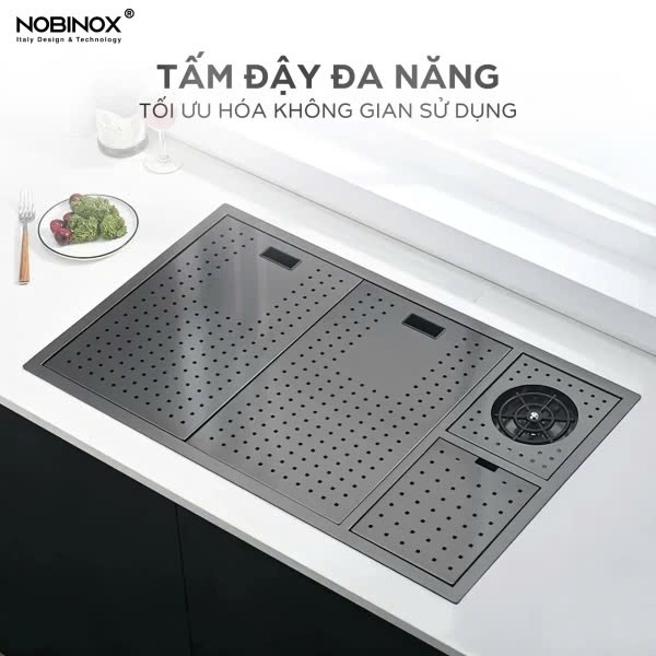 Chậu rửa bát NoBiNox NJ511B