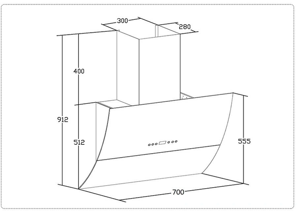 Máy Hút Mùi Chefs EH-R705E7