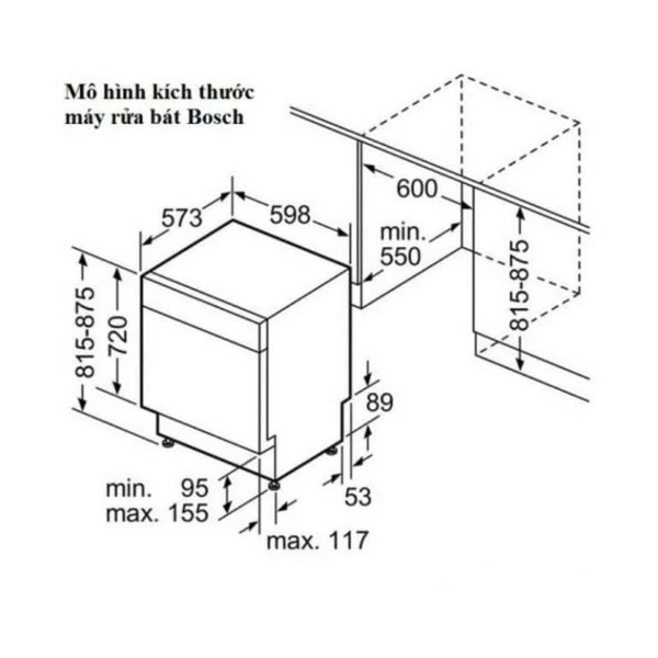 MÁY RỬA BÁT Bosch SMS4ECI14E