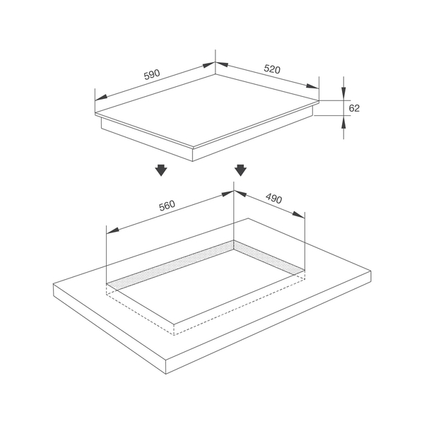 Bếp từ MALLOCA MI 593 FZ