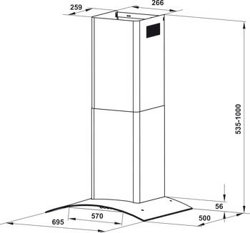Máy hút mùi Hafele HH-WT70A 533.86.807