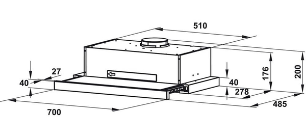 Máy hút mùi Hafele HH-TT70A 533.86.817