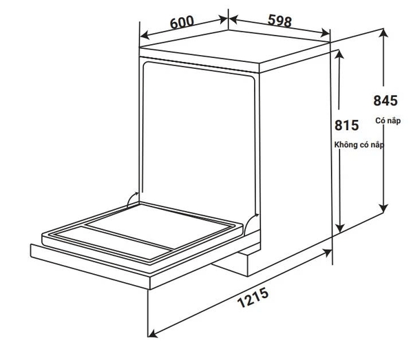 Máy Rửa chén KAFF KF-BHMI815Y
