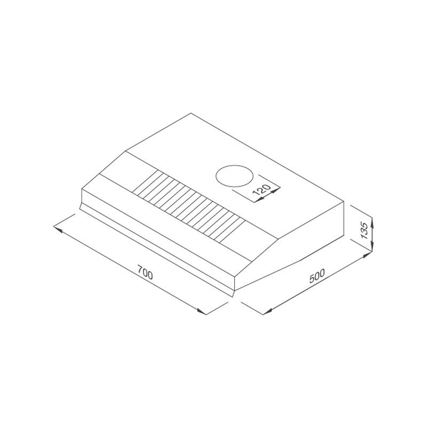 Máy hút khói, khử mùi Malloca H322.7 NEW