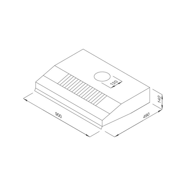 Máy hút khói, khử mùi Malloca H342.9 NEW