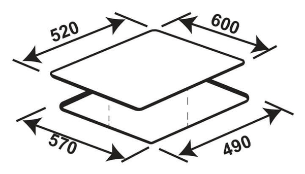 Bếp 3 Từ KAFF KF-HI5468SI