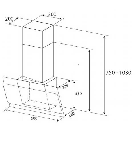 MÁY HÚT MÙI KAFF KF-LUX AT90FH WH