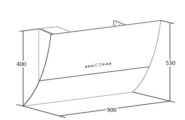 Máy Hút Mùi KAFF KF-LUX-AT70H-WH
