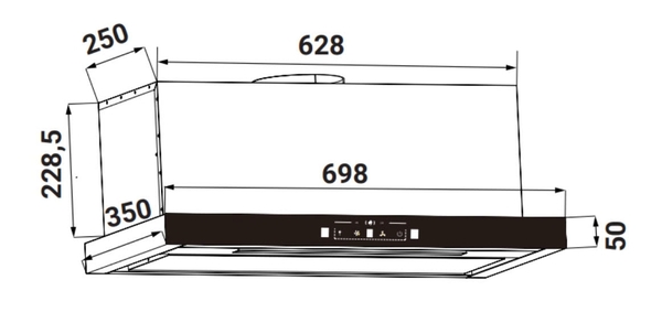 MÁY HÚT MÙI ÂM TỦ VẪY TAY KF-TH1700S