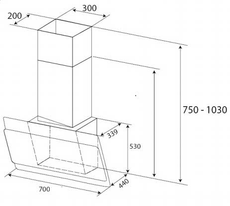 Máy Hút Mùi KAFF KF-LUX-AT70FH-WH