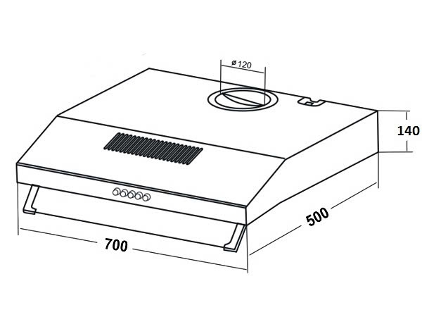 Máy Hút Mùi KAFF KF-701I