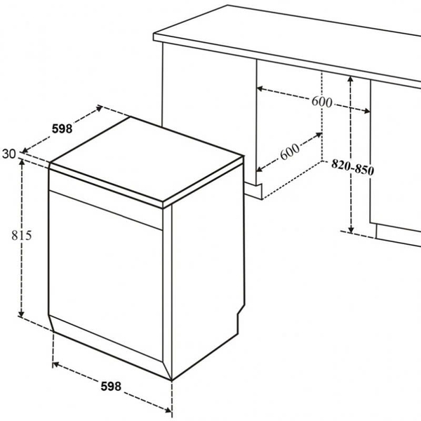 Máy rửa bát Eurogold EUW86TL16BT