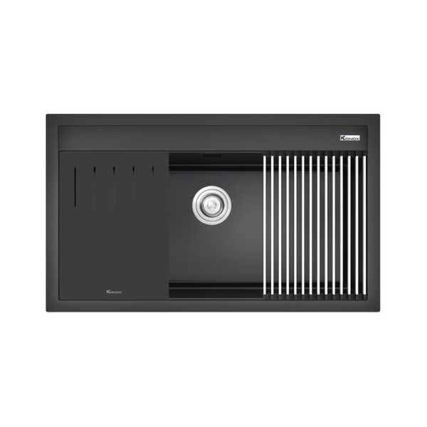 Chậu rửa bát Konox Granite Sink Terra 860S Black