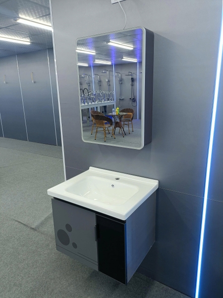 Bộ tủ chậu lavabo, tủ gương phòng tắm TC 011-60