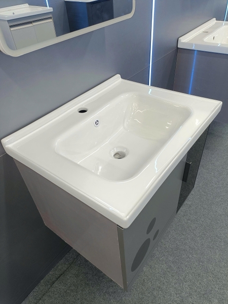 Bộ tủ chậu lavabo, tủ gương phòng tắm TC 011-60