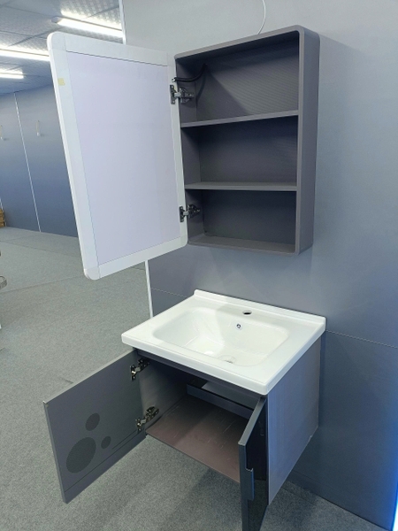 Bộ tủ chậu lavabo, tủ gương phòng tắm TC 011-60
