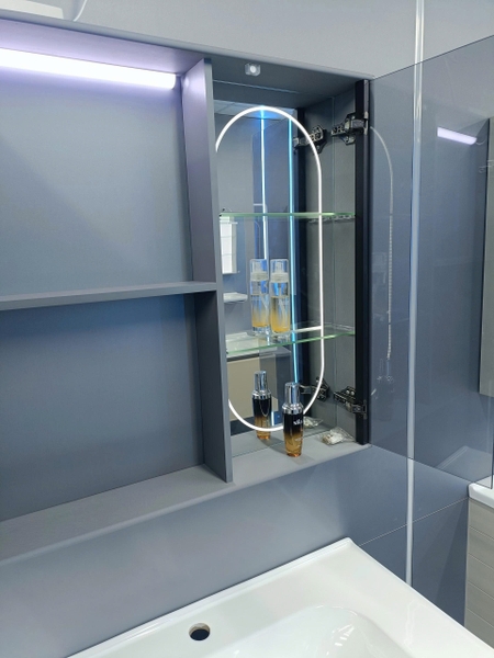 Bộ tủ chậu lavabo, tủ gương phòng tắm TC 014-80