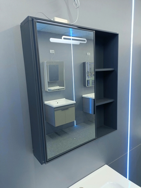 Bộ tủ chậu lavabo, tủ gương phòng tắm TC 026-60