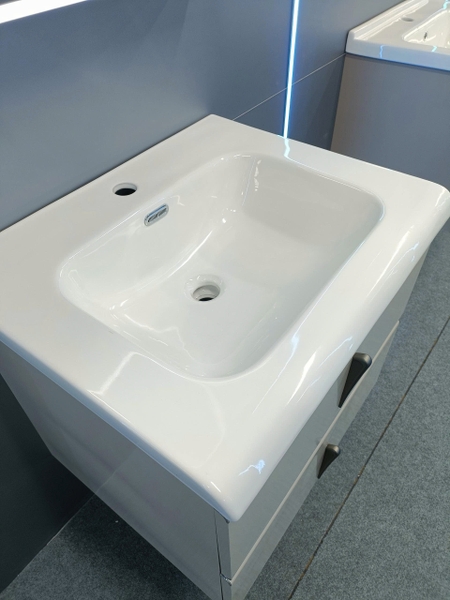 Bộ tủ chậu lavabo, tủ gương phòng tắm TC 001-60