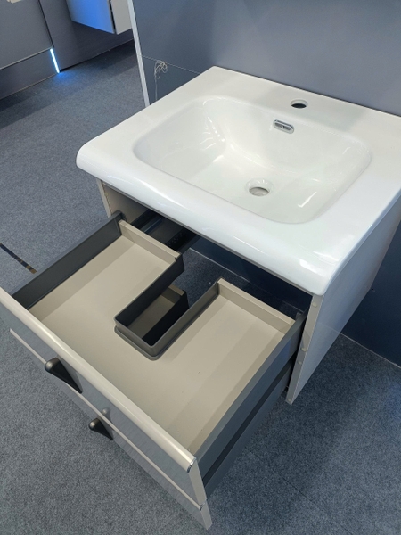 Bộ tủ chậu lavabo, tủ gương phòng tắm TC 001-60