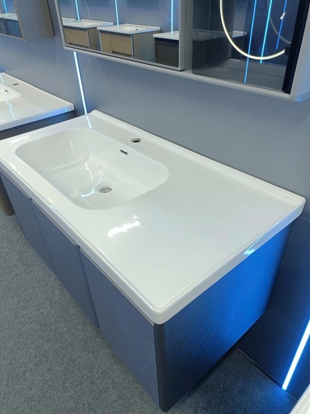 Bộ tủ chậu lavabo, tủ gương phòng tắm TC 014-100