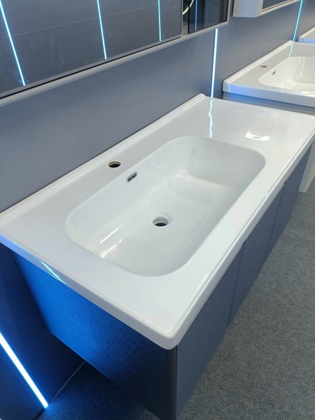 Bộ tủ chậu lavabo, tủ gương phòng tắm TC 014-100