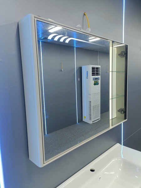 Bộ tủ chậu lavabo, tủ gương phòng tắm TC 015 -100