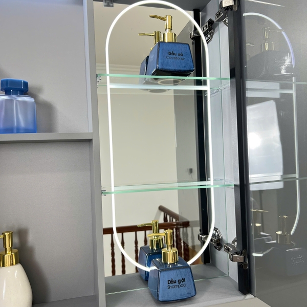 Bộ tủ chậu lavabo, tủ gương phòng tắm TC 013 - 01