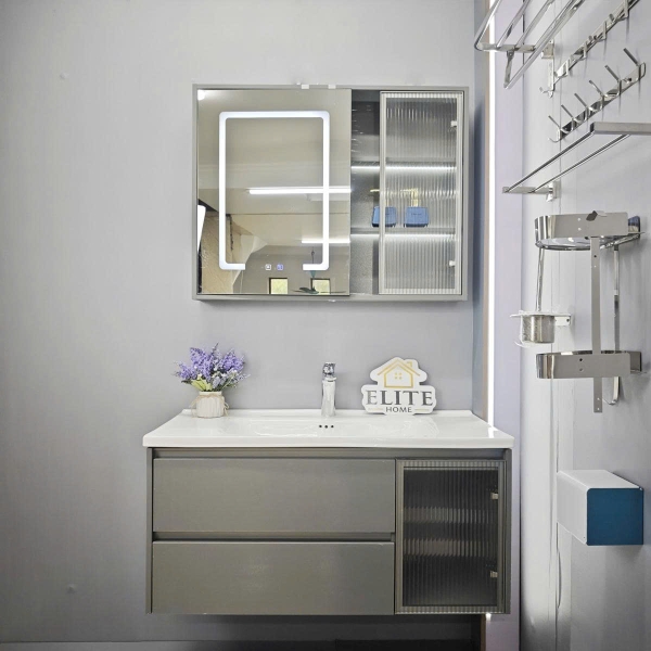 Bộ tủ chậu lavabo, tủ gương phòng tắm YS 702