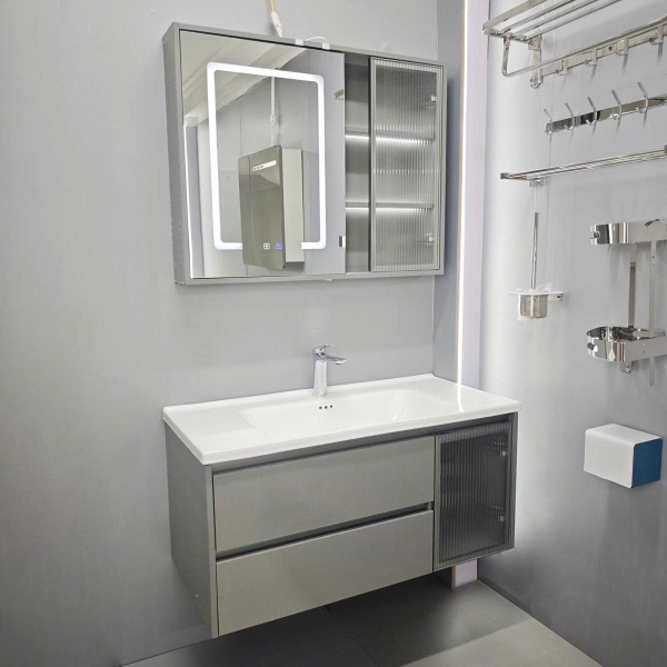 Bộ tủ chậu lavabo, tủ gương phòng tắm YS 702